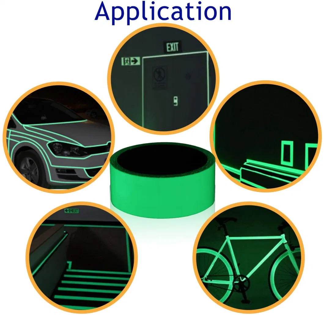 Adhesive Night Luminous Film Photoluminescent Glow in Dark Luminous Tape