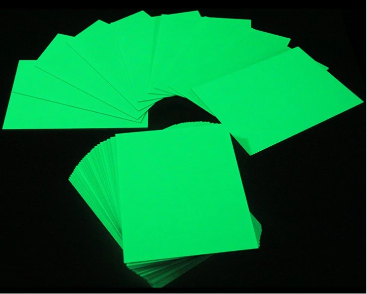 PVC Cuttable & Printable Rigid Night Glow Photoluminescent Glow in The Dark Plastic Sheet Board 1.2mm