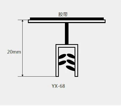 PVC Super Grip Wire Basket Sign Holder T Shape Heavy Duty Card Sign Gripper for Supermarket